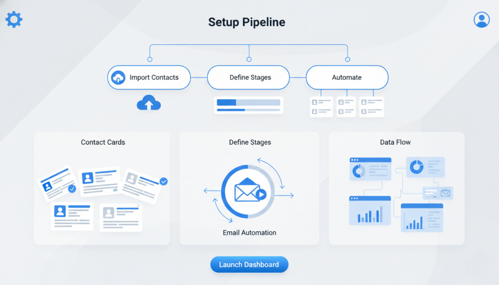 SalesNexus tutorial featured image showing CRM setup and automation process